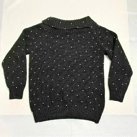 Vintage 80s/90s The Import Workshop Pearl Cowl Neck Ramie Cotton Sweater Medium - Picture 3 of 7